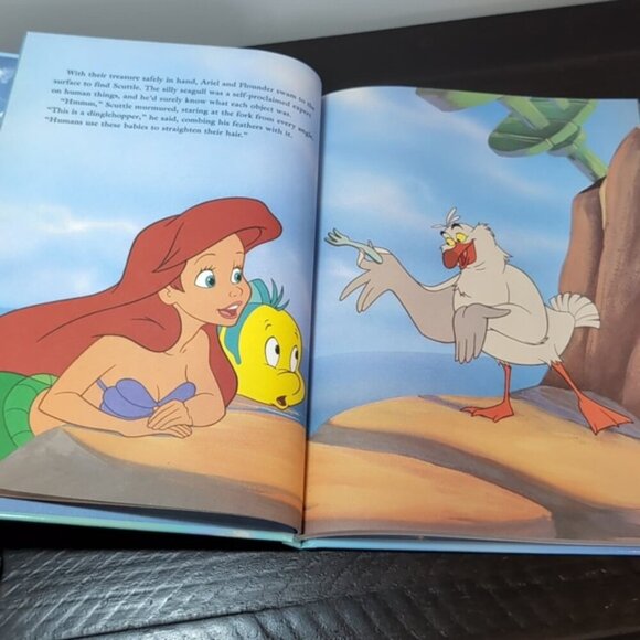 Vintage Disney The Little Mermaid Story Story Book Hardcover 1997 Princess - Picture 7 of 14
